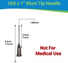 Blunt Tip Needles 16g X 1  - Luer Lock - 10 Pack - Dispense Glue  Oil  Ink