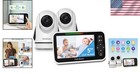 Baby Monitor Dual Cameras 5 Inch Split Screen Night Vision Temperature