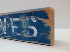12 Inch Wood Hand Painted Waves Sign Nautical Seafood   s333c 