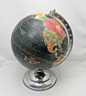 Vintage 1940   s Replogle 10  Inch Starlight World Globe With Metal Base