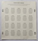 The Art Of Disney Stamp Sheet Mnh Stamps Friendship