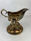 Vintage Silver Plated Tilting Gravy Boat With Candle Warmer Stand