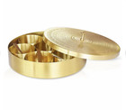 100   Pure Brass Spice Box Indian Masala Dabba  7 Containers With 1 Spoon