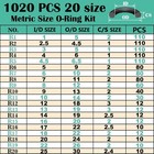 1020 Pcs O Ring Kit 20 Size Nitrile Rubber Oring Assortment Set For Car Auto Veh