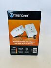 New Trendnet Tpl-407e2k Powerline 500 Av Adapter Kit With Built-in Outlet