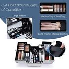 Frenessa Professional Makeup Train Case Portable Cosmetic  Assorted Colors 