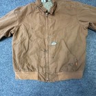 Rasco Jacket Mens Size Xl Brown Fr Flame Resistant Canvas Quilted Work Utility