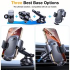 Phone Holders For Your Car Holder Mount   super Suction   cell Dark Black