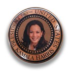 Button Kamala Harris Potus Presidential Seal 2 25-inch  Pinback Pin Large