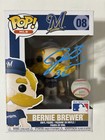 Jacob Misiorowski Signed Funko Pop Mlb Milwaukee Brewers  bernie Brewer   08