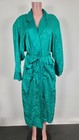 Victorias Secret Vintage Gold Label Green Satin Robe Pockets Women s Large Sexy