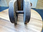 Artisan Made Late 1800 s Sailboat Wood Pulley   Missing Interior Pulley Wheel
