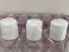 Travel Bottles Set Of Three Clear Plastic New