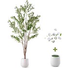 Artificial Olive Tree Faux Realistic Olive Trees  With Branches And Fruits Decor