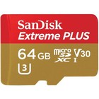 Sandisk Extreme Plus 64gb Microsdxc Memory Card W  Adapter Uhs-i V30 U3 Class 10
