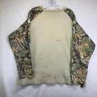 Flame Resistant Camo   Khaki Two Tone Henley T Shirt 2xl Long Sleeve Spots