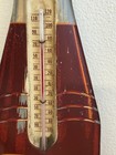 Vintage 29  Hires Root Beer Soda Advertising Die Cut Bottle Thermometer Sign