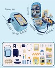 Blue Doctor Role Play Suitcase Toy Set  With Pretend Medical Tools  Activity Kit