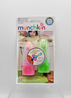 Munchkin 2 Food Pouch Spoon Tips Pink   Green Pouch Feeding Without The Mess