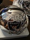 Jim Plunkett Signed Oakland Raiders Chrome Mini Helmet Auto Beckett Coa Nice