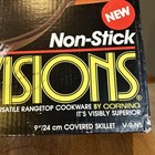 Vintage 1988 Visions Corning Ware V-9  9    Skillet Frying Saut   Pan Open Box