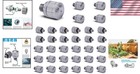 35pcs Stainless Steel Misting Nozzles - Anti-clogging   Cleanable Cooling System
