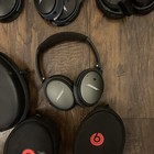 Lot Of 7 Bose Dr Dre Headphones - Headsets  untested  For Parts