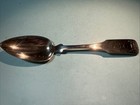Antique Circa 1840 Large Ornate Coin Silver  J  Lord  N y  Serving Spoon See Des