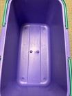 Eagle Craftstor Purple Sewing Storage Organizer Craft Tote W Insert  Vtg 90s 20   