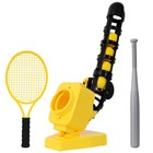 Kids Baseball Tennis Pitching Machine  Automatic Ball Tosser Trainer Adjustable