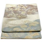 4520  Japanese Vintage Fukuro Obi Belt Kimono Fabric Silk Traditional