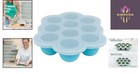 Silicone Baby Food Freezer Tray With Clip-on Lid In Vibrant Blue     10 Sections