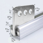 Trolley Assembly 4 Wheel Stable Welded Roller Trolley For 1-5 8  Channel 2 Pack