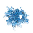 Vivid Pacific Blue Reflective Fireglass 1 2  Inch Fireplace   Fire Pit Glass