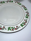Gibson Housewares Christmas Charm Holly Berries Dessert Plates 6  Vintage Lot-6