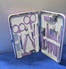 18 Piece Manicure And Pedicure Set Purple
