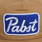 Pabst Blue Ribbon Beer Patch Trapper Snapback Hat Cap Tan By Mad Engine Pbr New