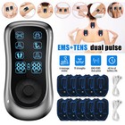 Tens Unit Machine Ems Muscle Stimulator Electrotherapy Device Rechargeable Usa
