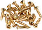 Genuine Fender Guitar Gold Pickguard Mounting Screws - Package Of 24