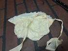 Antique Lace Frill Girls Toddler Hat White