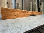 66 5    Butternut Mantel - Fireplace Shelf - White Walnut Wood - Rustic Live Edge
