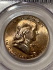 1961 D Franklin Silver Half Dollar Pcgs Ms65 Copper Toned