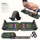 28 In 1 Push Up Rack Board  Foldable Home Workout Equipment Pushup Stands Black