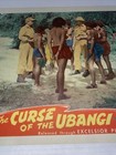 Vintage 1940s Curse Of Ubangi Lobby Promo Litho Card Wild Tribal Skull