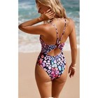 Cupshe Colorful Leopard Print V Neck Tummy Control Adjustable Straps O Ring