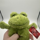 Vintage Russ Berrie Plush Frog Froggie Stuffed Animal Luv Pets Beanbag Small Nwt