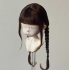 16cm Landoudou Wig 1 6 Bjd Doll Soft Mohair Braided Brown Hair Girls Women Gift