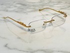 Bonano Giaguaro Gold Glasses Eyeglasses Sunglasses Frame Vintage