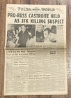 Vintage  Tulsa World Daily Newspaper  11 23 1963 President Kennedy Assassinated