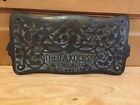 Wow  Antique Vintage Theo A  Kochs Barber Chair Foot Rest Chicago Great Patina 
